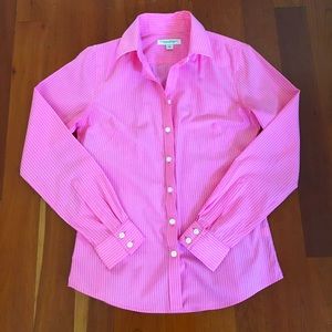 Banana Republic fitted non-iron button down stretch shirt, sz 8